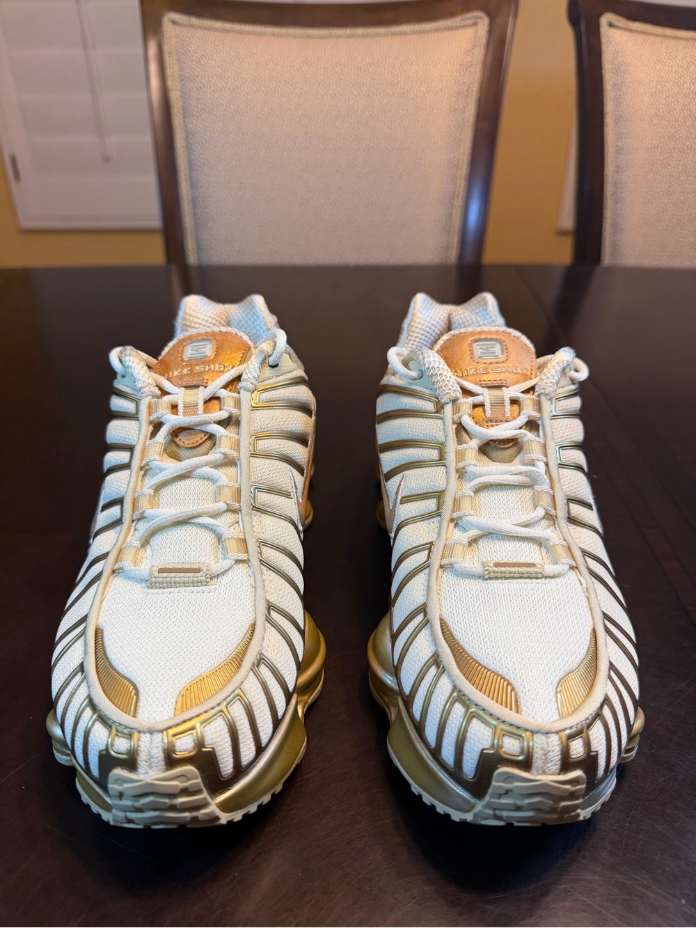 New Nike Shox TL Gold Sneakers Shoes Size US 7 - Picture 5 of 13